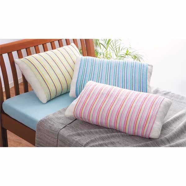 のびのびタオル地　枕カバー3色組