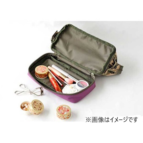 ライゼンタール　コスメティックバッグS　ストライプ＆ネイビー